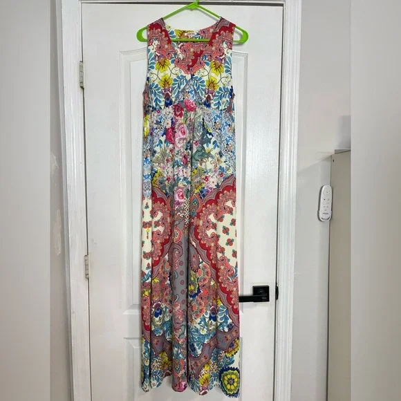 Johnny Was Maxi Tank Top Dress Paisley M - Picture 1 of 5